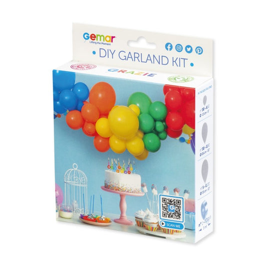 Packung mit den Zutaten für eine tolle Ballondekoration