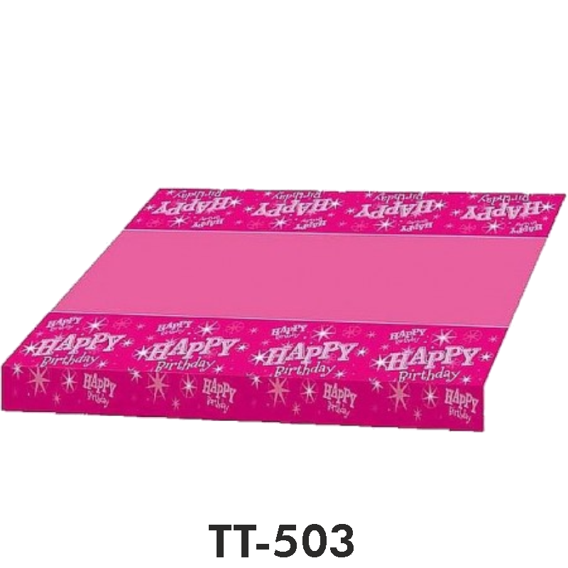 Ballon-Müller AG - Art. TT-503 TT-503,Tischtuch, pink,rosa, Sterne, Geburstag, Happy Birthday, Qualatex, wasserfest,