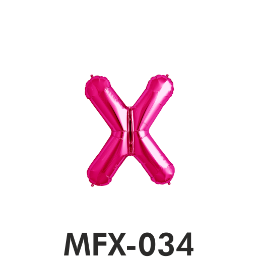 Ballon-Müller AG - Art. MFX-034 MFX-034,Buchstaben,Mini,Folien,X,Magenta,Pink,Qualatex